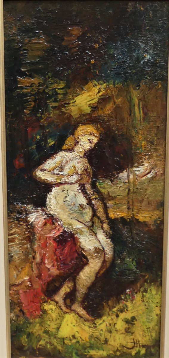 "nude" By Adolphe Monticelli 1824-1886-photo-2