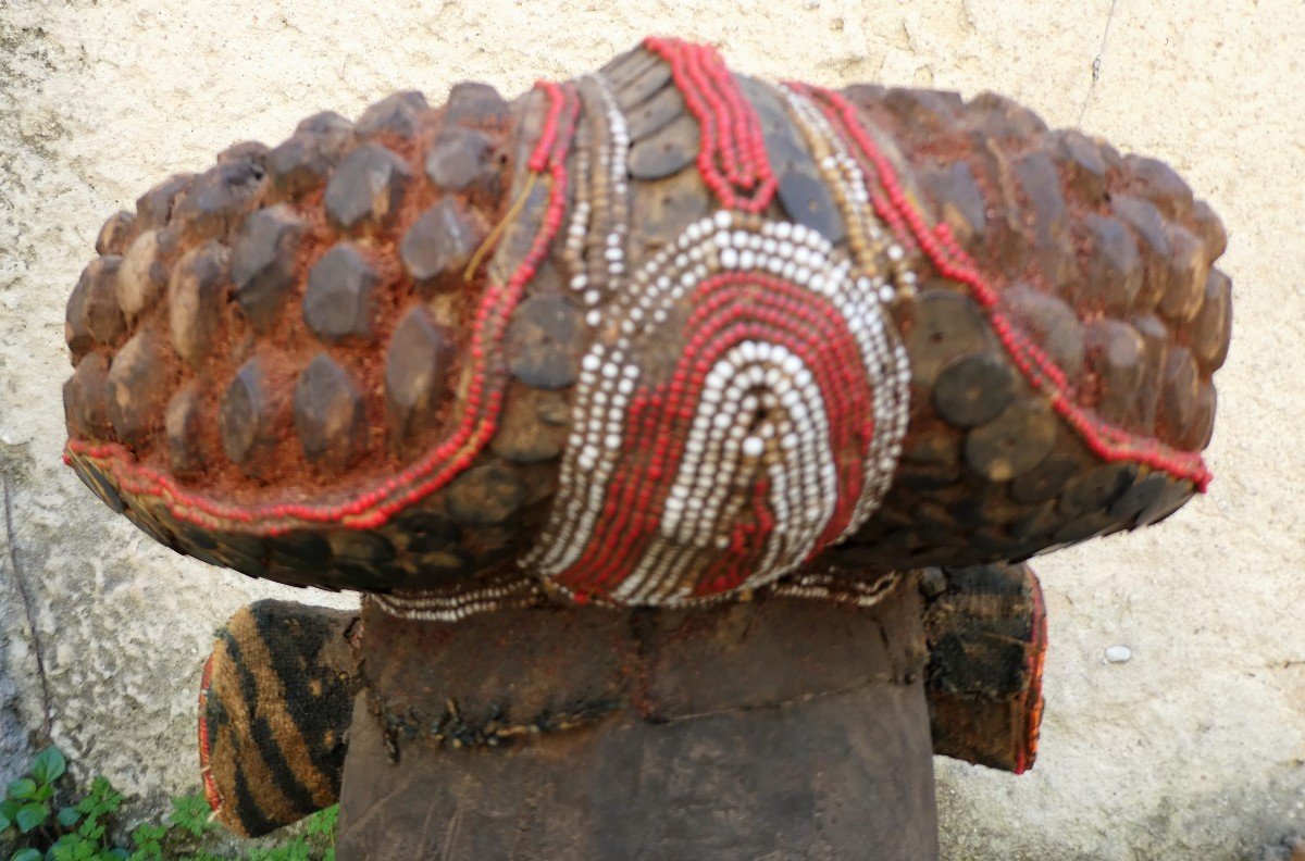 Tête Perlée Bamoun -Bamileké du Cameroun-photo-7