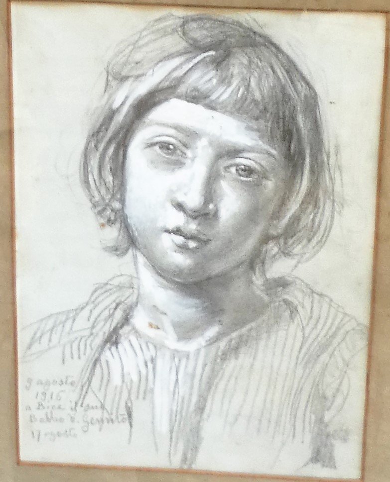 Portrait d'Enfant Par Vincenzo Gemito 1852-1929