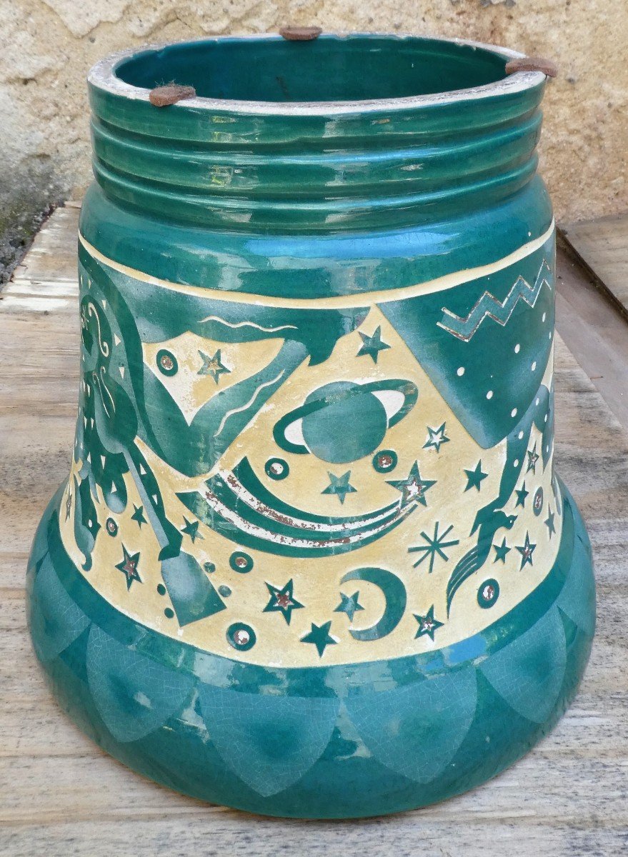 Art-deco Vase By Roger Mequinion-photo-3