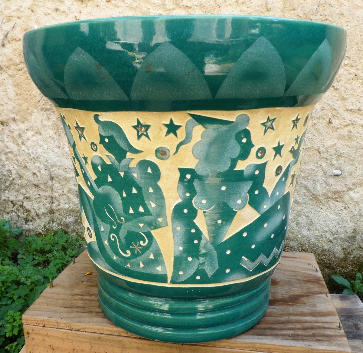 Art-deco Vase By Roger Mequinion