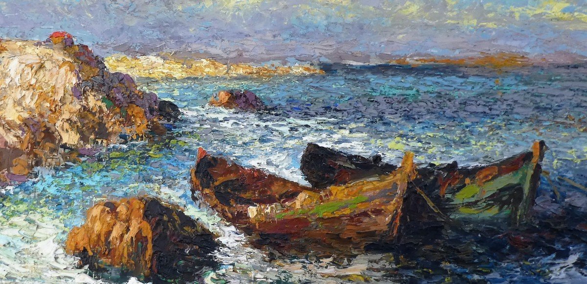 Les Barques Provençales Par Noël Canepa 1885-1965-photo-3