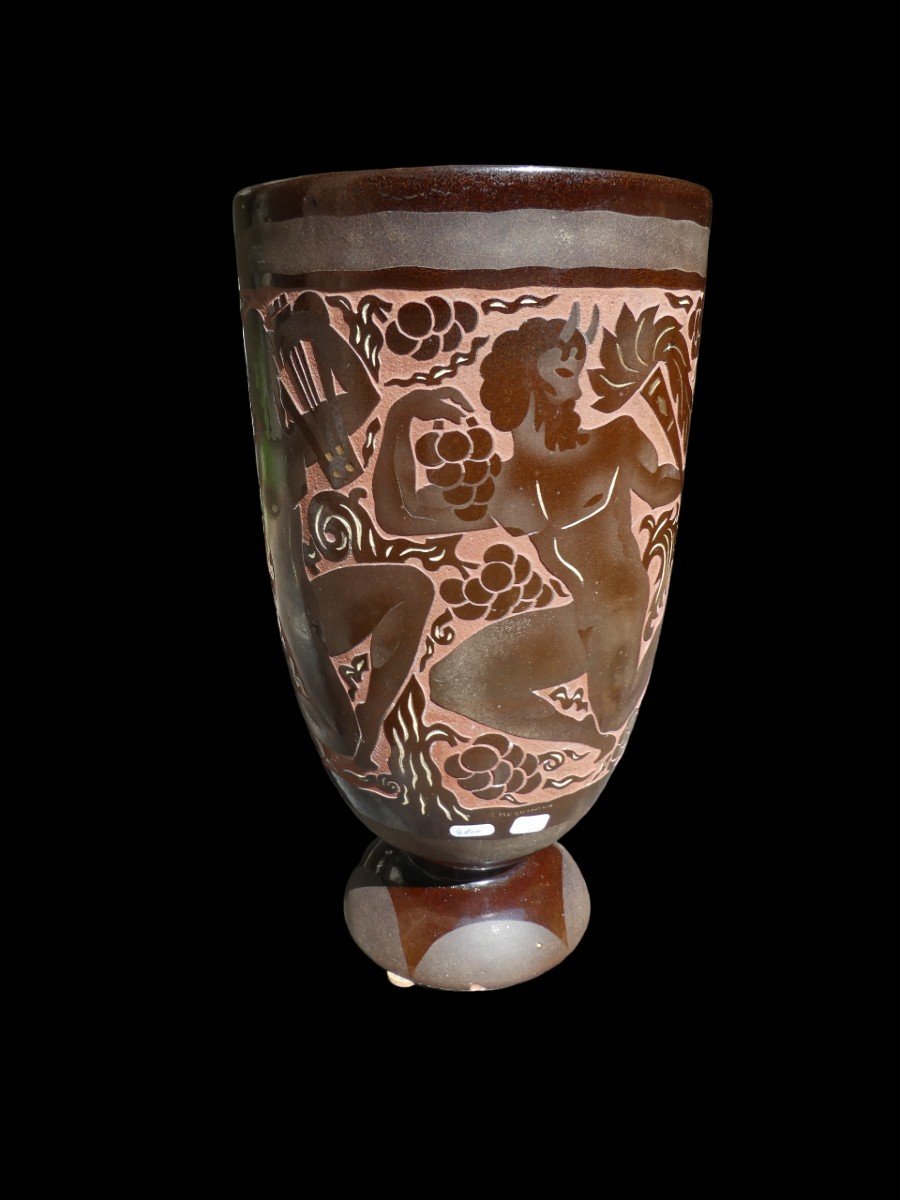 Art-deco Vase By Roger Mequinion