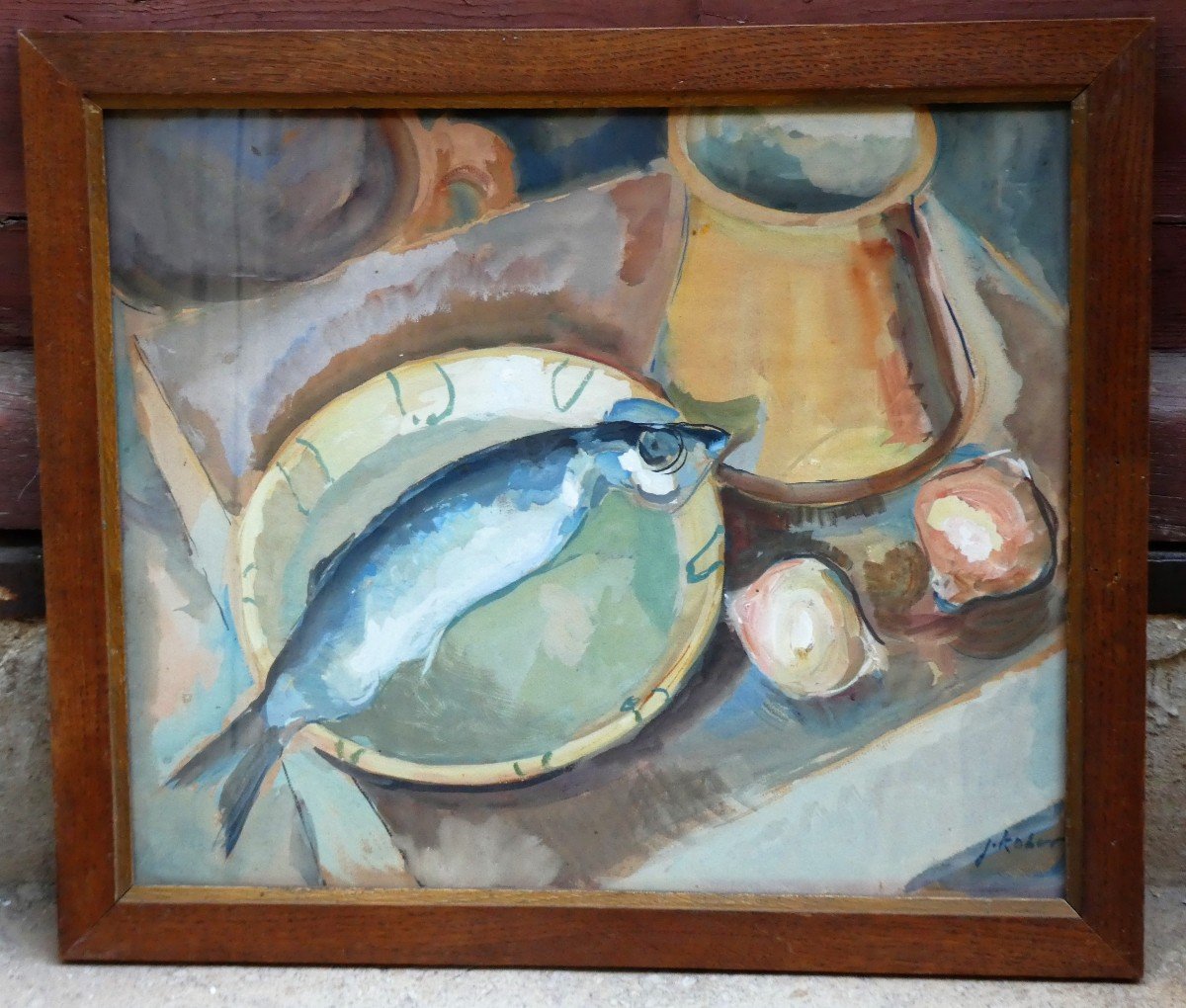 Nature Morte Au Poisson Par Jan Kober