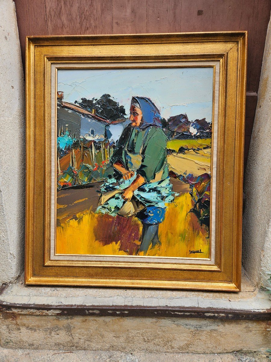Provençal Peasant Woman At Work By Christian Jequel-photo-5