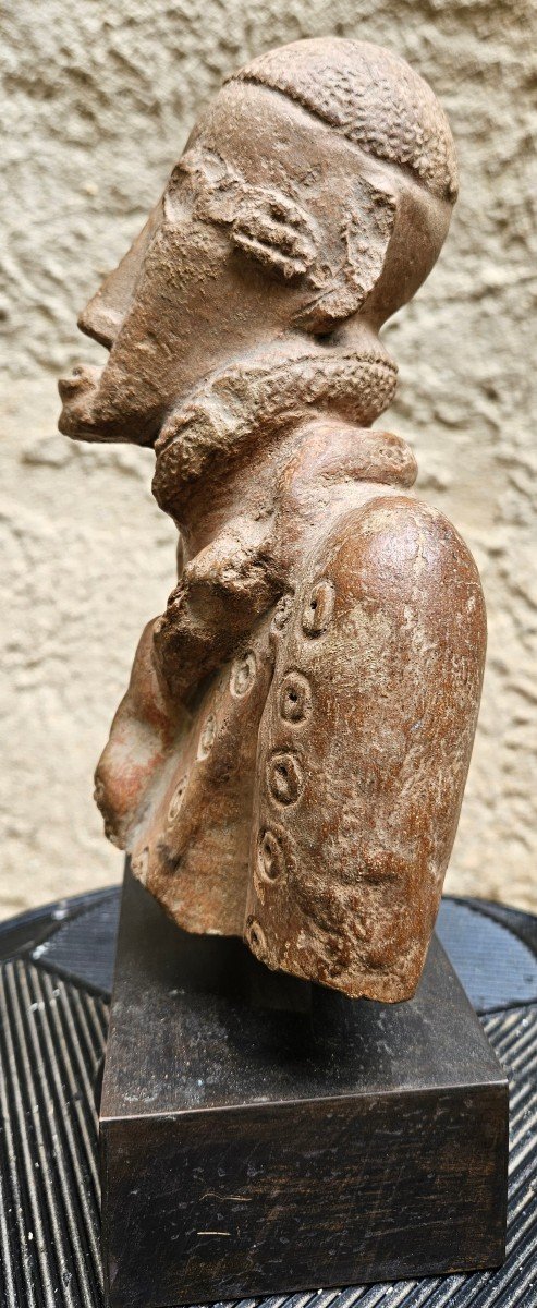 Terracotta Bust Djenné From Mali-photo-3