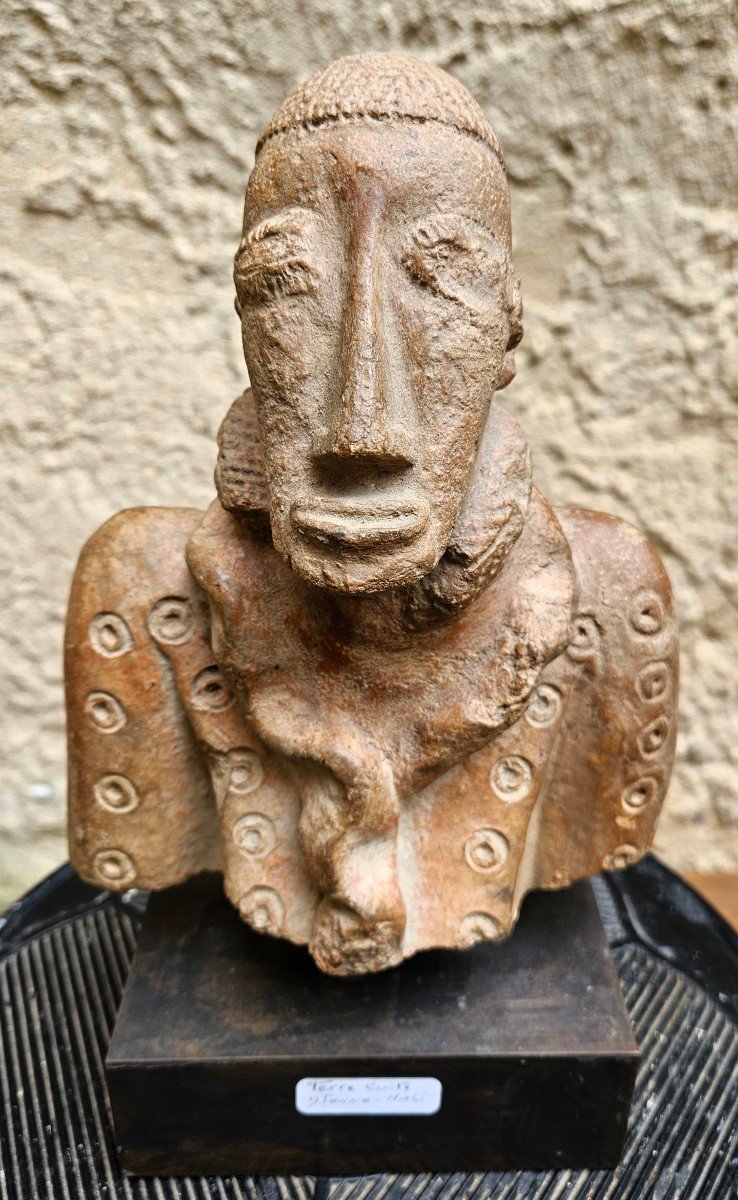 Terracotta Bust Djenné From Mali-photo-7