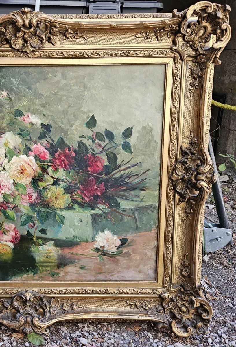 The Roses By Louise Eugénie De Ladevèze-cauchois 1855-1938-photo-8