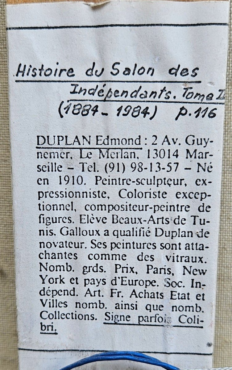 l'Homme à La Rose Par Edmond Duplan 1910-1994-photo-5