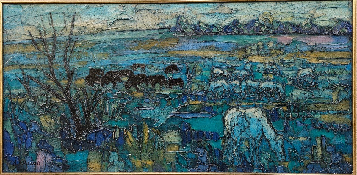 The Camargue By Toussaint Ambrogiani Dit d'Orcino 1913-1986-photo-1