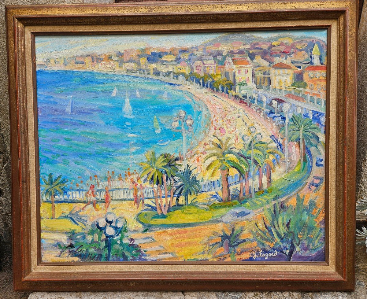 The Bay Of Angels In Nice By Gérard Fagard