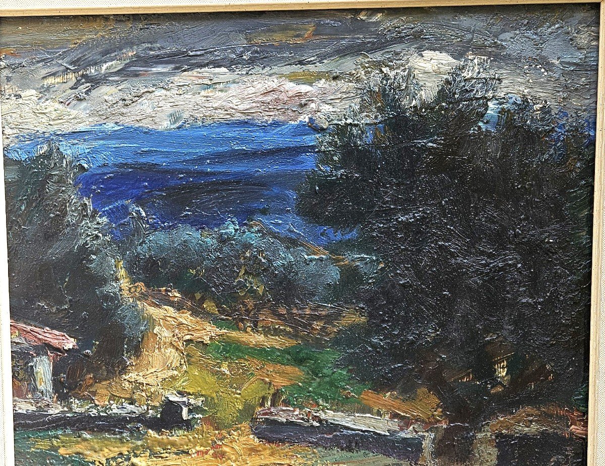 Landscape Of Provence By Jean Claude Imbert 1919-1993-photo-2