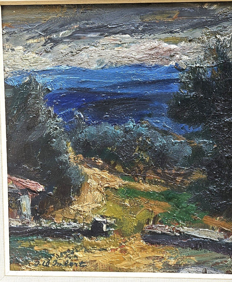 Landscape Of Provence By Jean Claude Imbert 1919-1993-photo-1