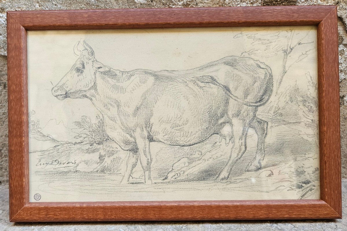 Dessin Original d'Eugène Deveria 1805-1865-photo-1