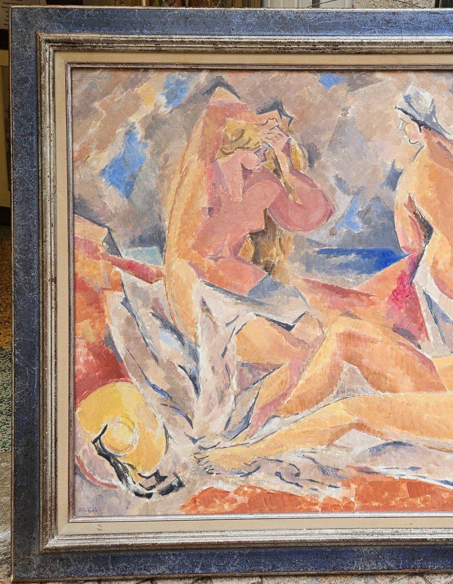 The Bathers By Alf Krogh Holt 1919-1997-photo-3