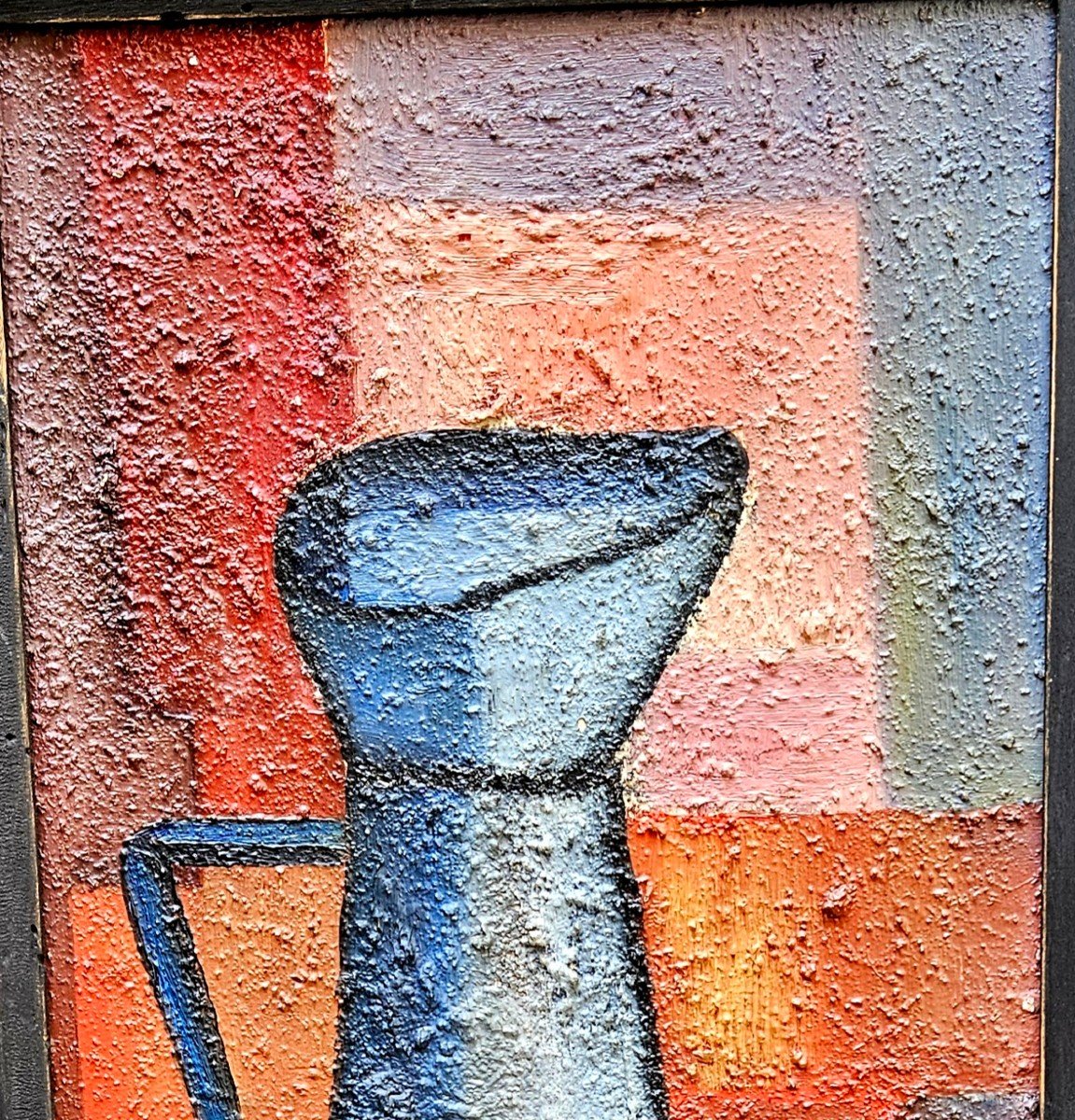 The Blue Pitcher By Hubert Agostini 1935-2021-photo-5