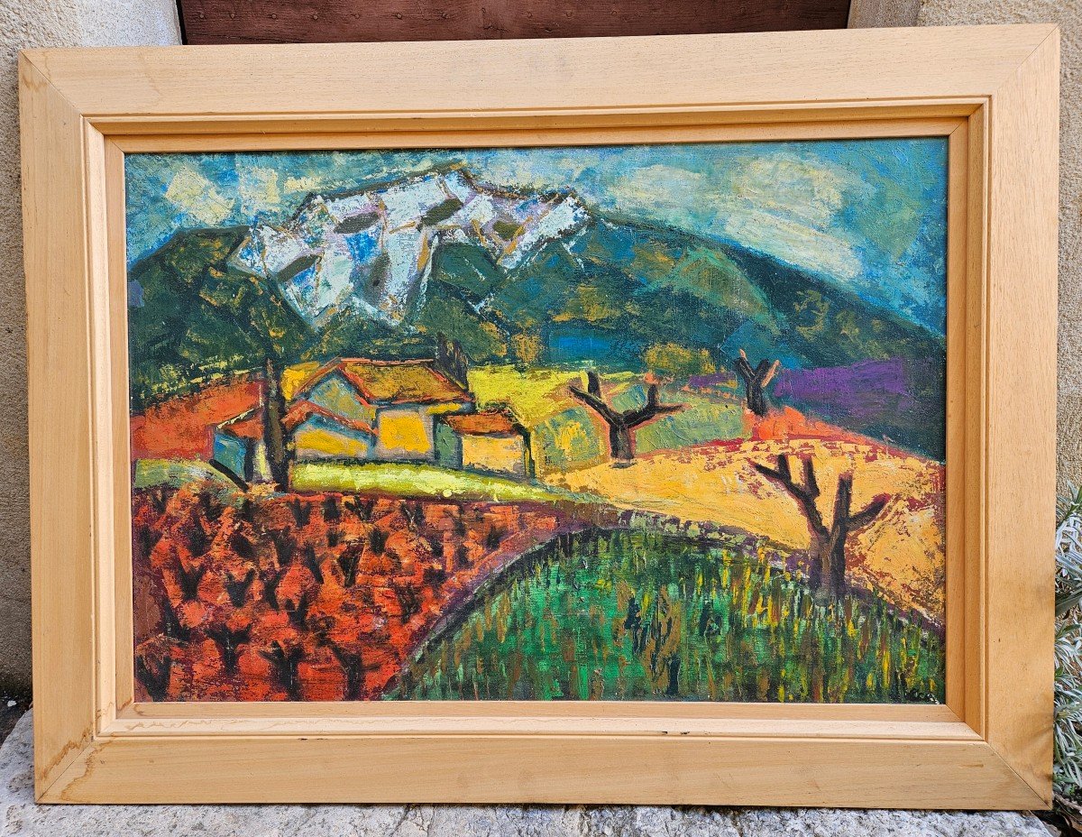 Landscape By Dominique Leca Born In 1938