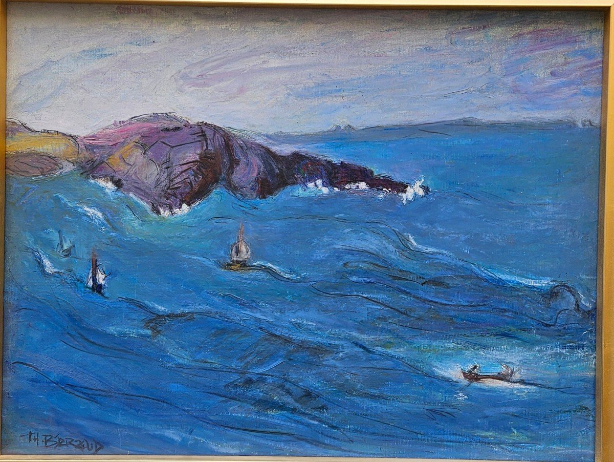 Sanary, le Cap Nègre Par Thérèse Beraud XXème-photo-2