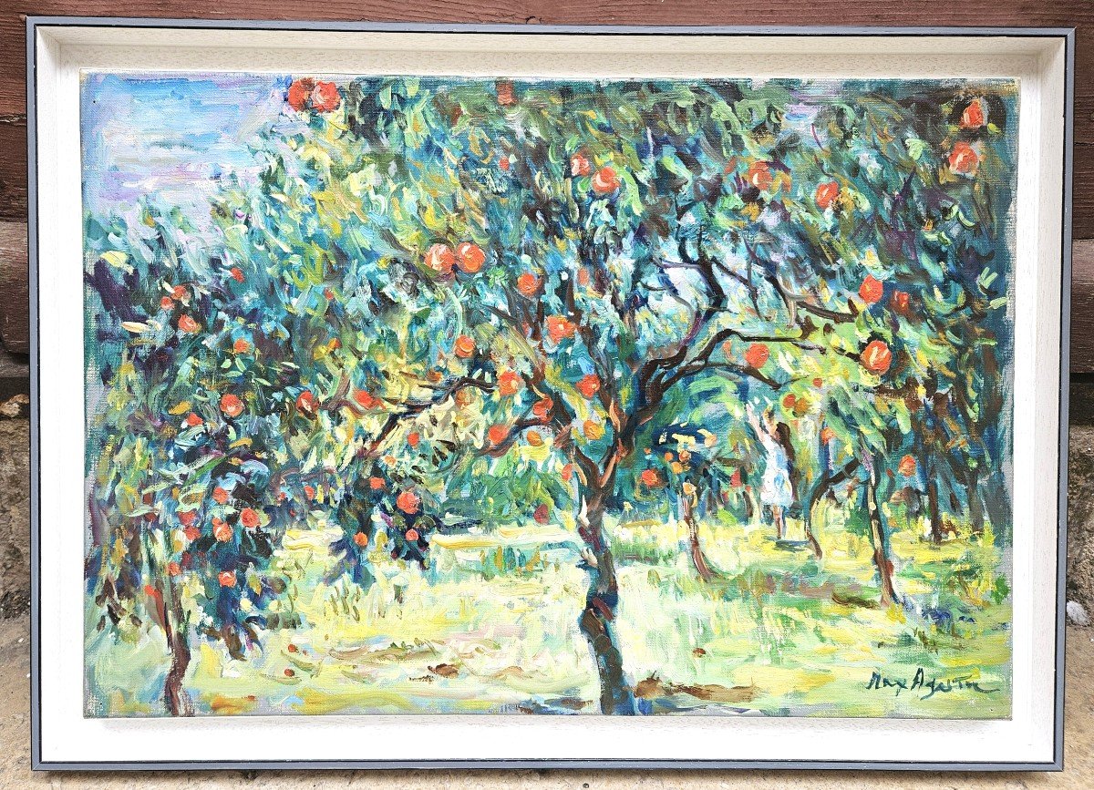 The Orange Harvest By Max Agostini 1914-1997