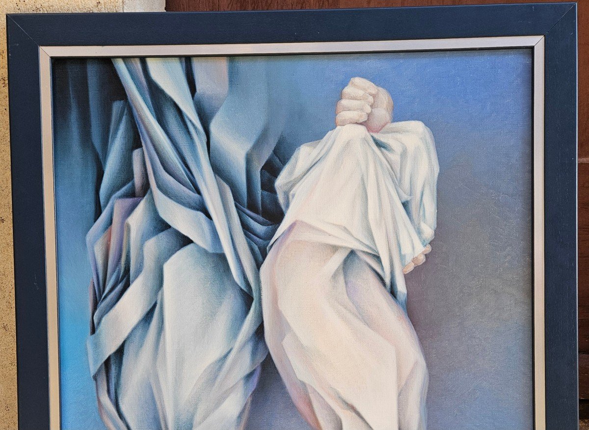 2 Draped Figures By Charles Louis Lasalle Born In 1938-photo-2