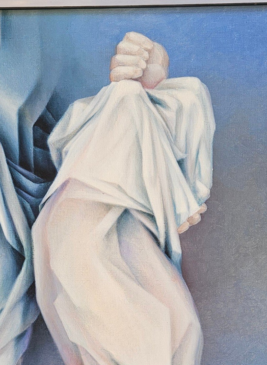 2 Draped Figures By Charles Louis Lasalle Born In 1938-photo-7