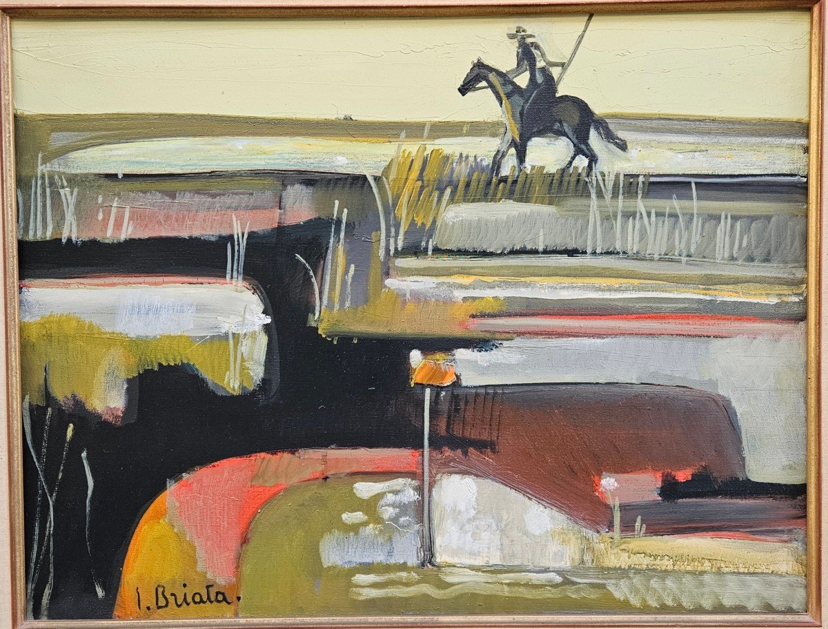 Gardian En Camargue Par Georges Briata 1933-2019-photo-4