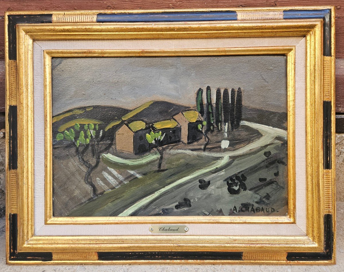 La Route Blanche Par Auguste Chabaud 1882-1955-photo-2