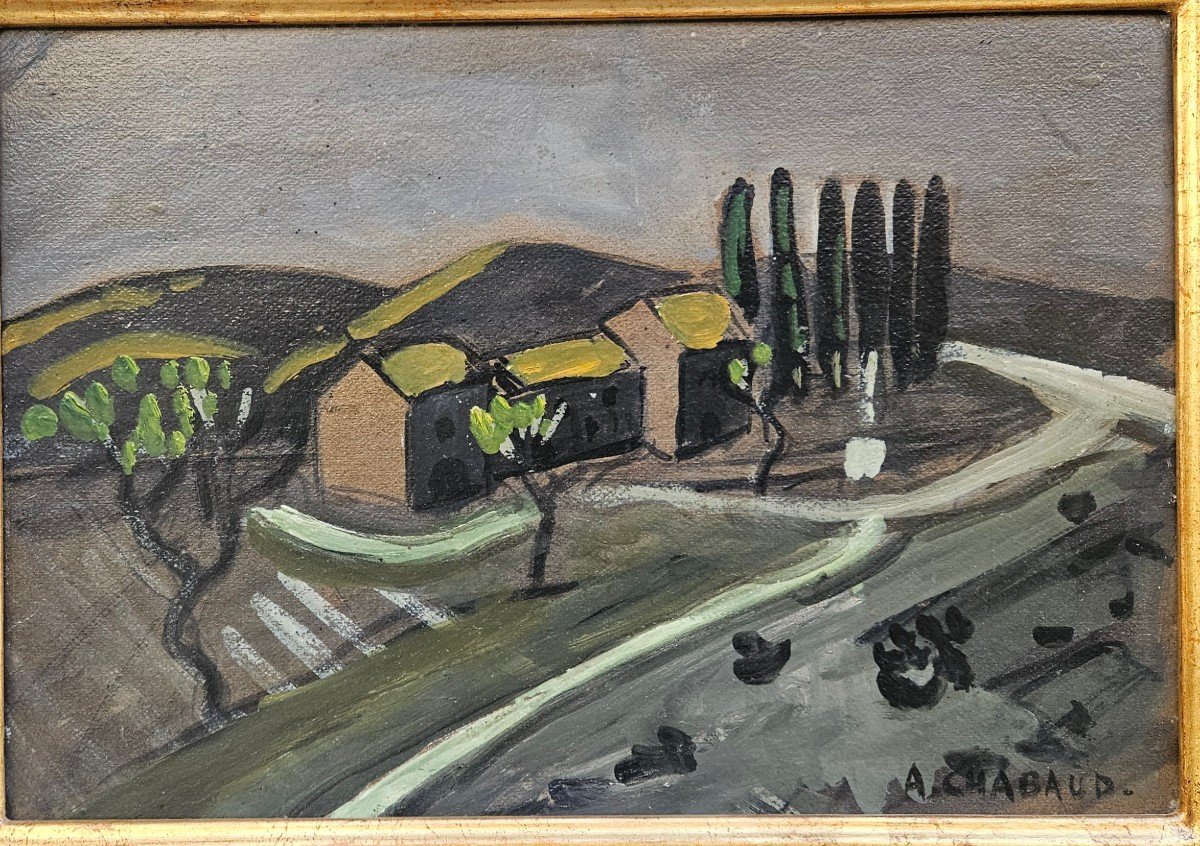 La Route Blanche Par Auguste Chabaud 1882-1955-photo-4