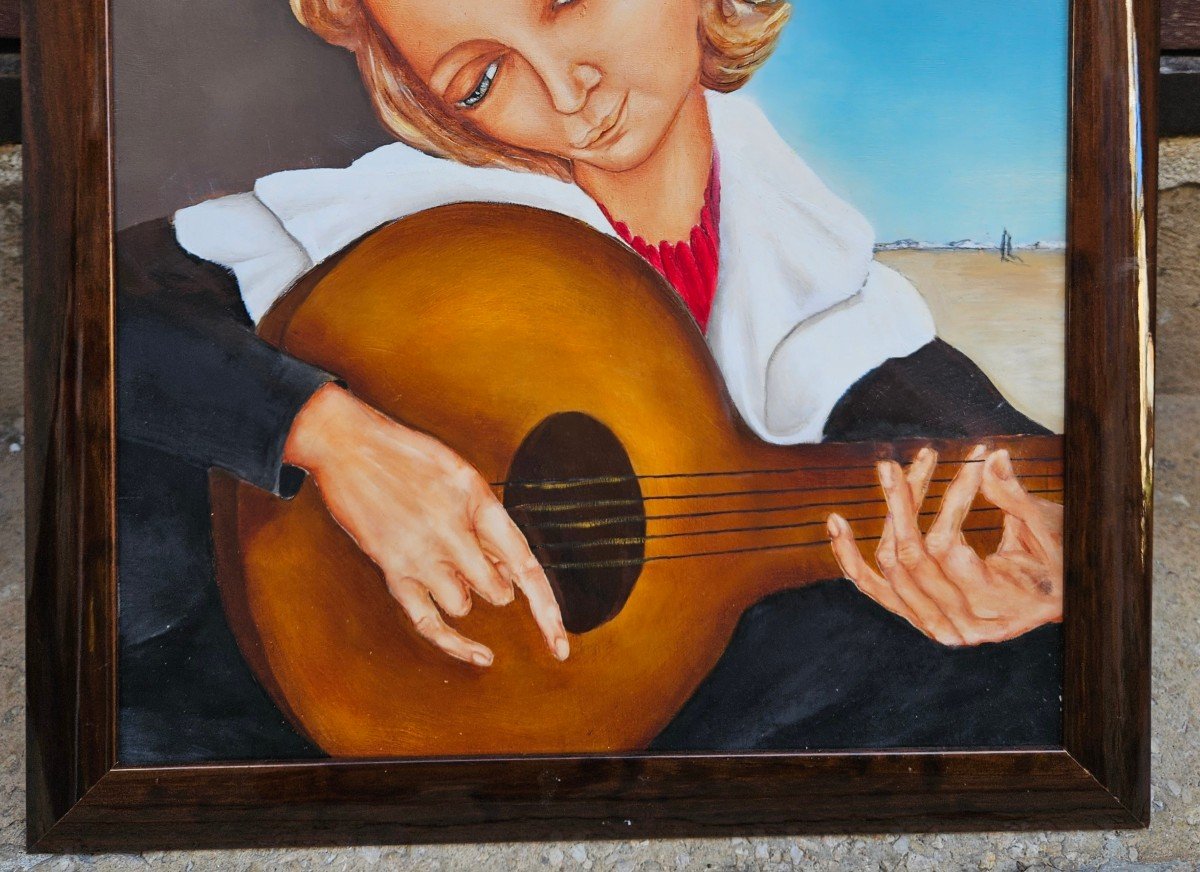 La Jeune Guitariste Par Avon Campana 1927-2024-photo-3