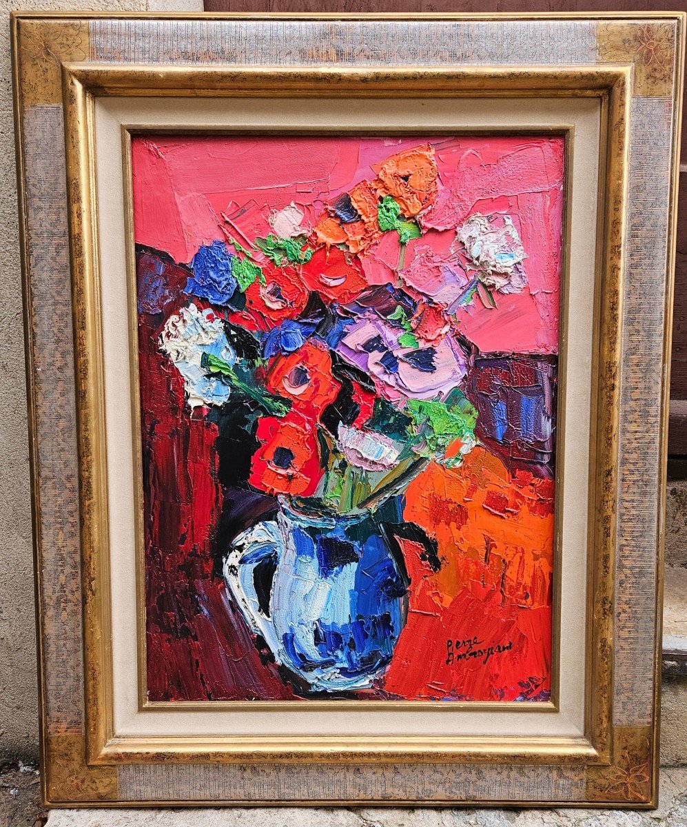 Flamboyant Bouquet By Pierre Ambrogiani 1907-1985