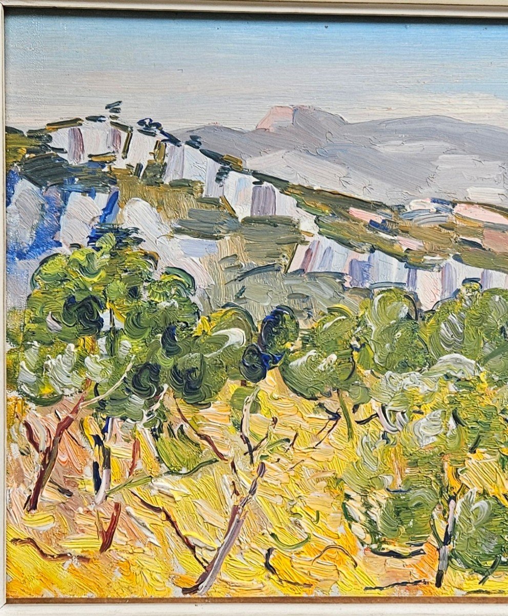 Landscape Of Provence By Maurice Savreux 1884-1970-photo-3