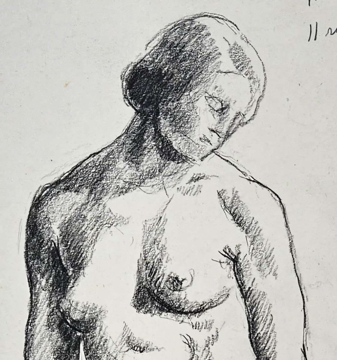 Nude, Drawing By Pierre Girieud 1876-1948-photo-1