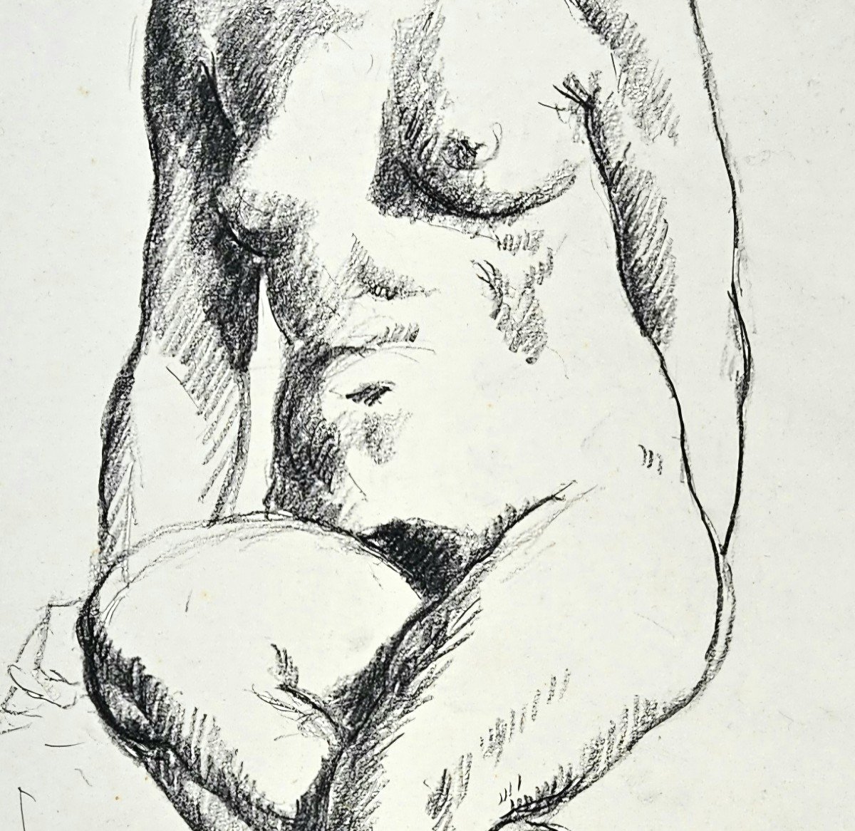 Nude, Drawing By Pierre Girieud 1876-1948-photo-2