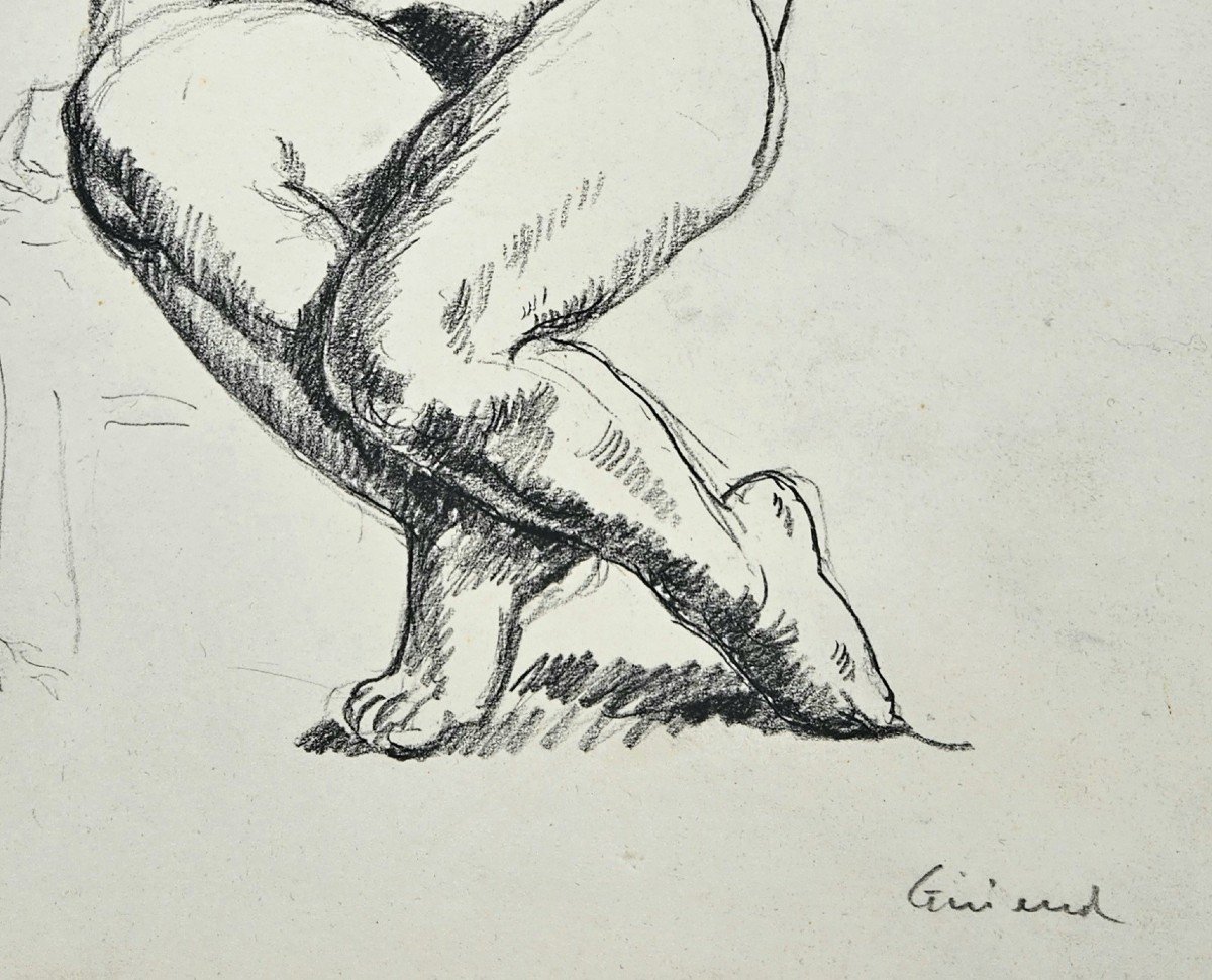 Nude, Drawing By Pierre Girieud 1876-1948-photo-4