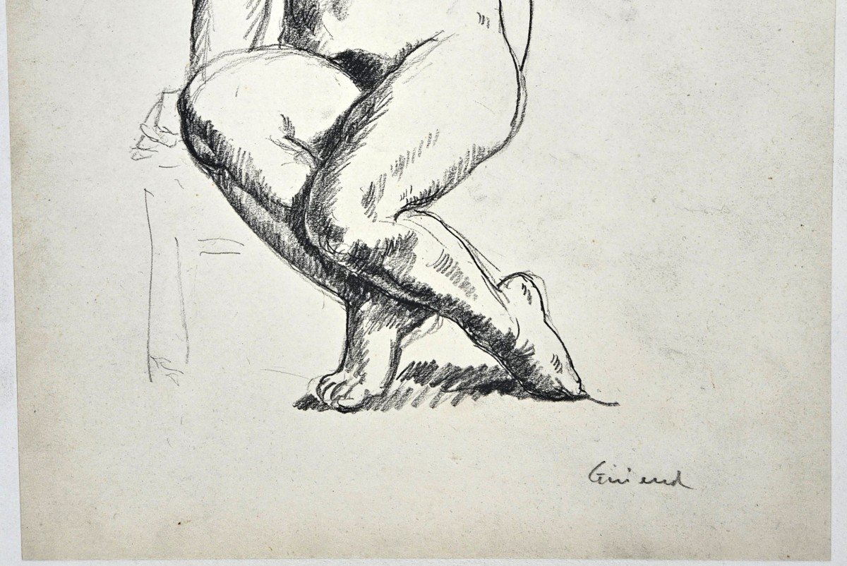 Nude, Drawing By Pierre Girieud 1876-1948-photo-5