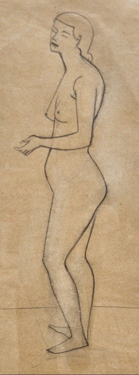 Standing Nude By André Derain 1880-1954-photo-4