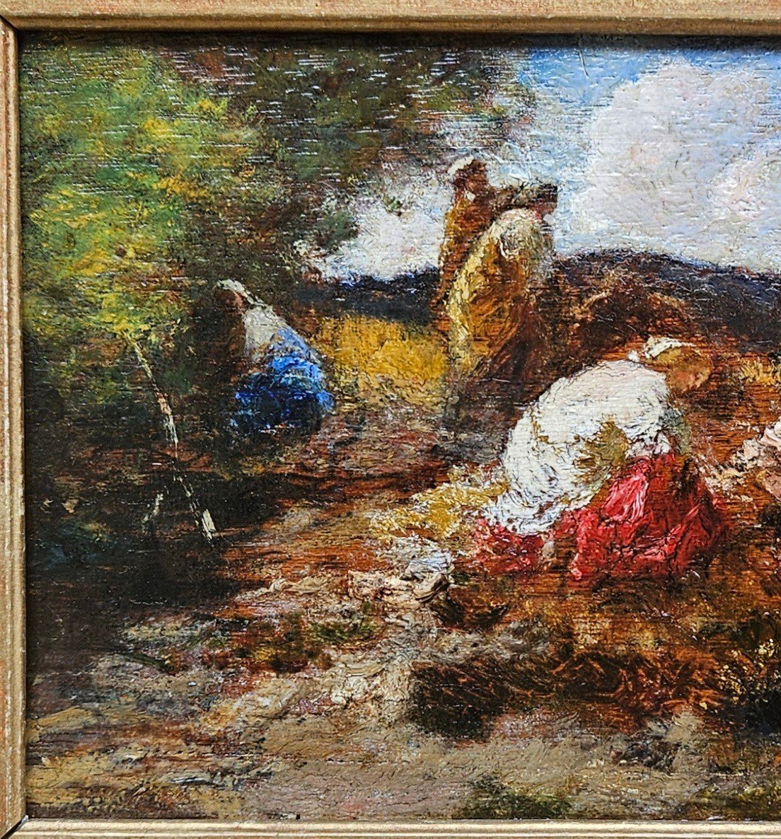 Discussion En Forêt Par Adolphe Monticelli 1824-1886-photo-6