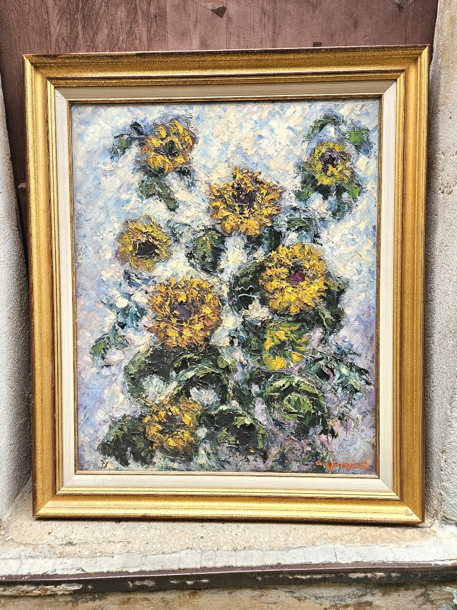 Sunflowers By Arsène Sari 1895-1995-photo-1