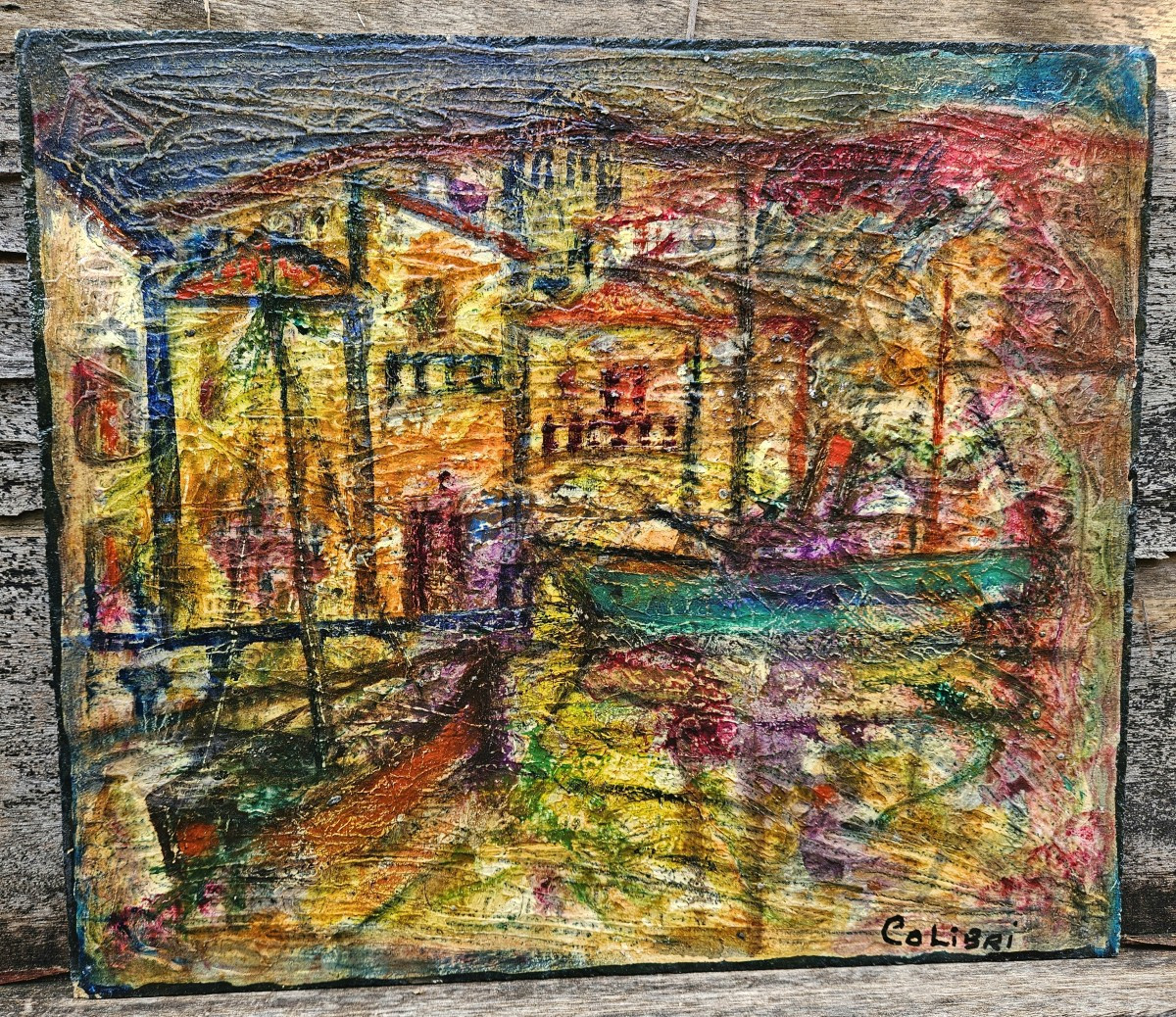 l'Estaque Par Edmond Duplan Dit "colibri" 1910-1995