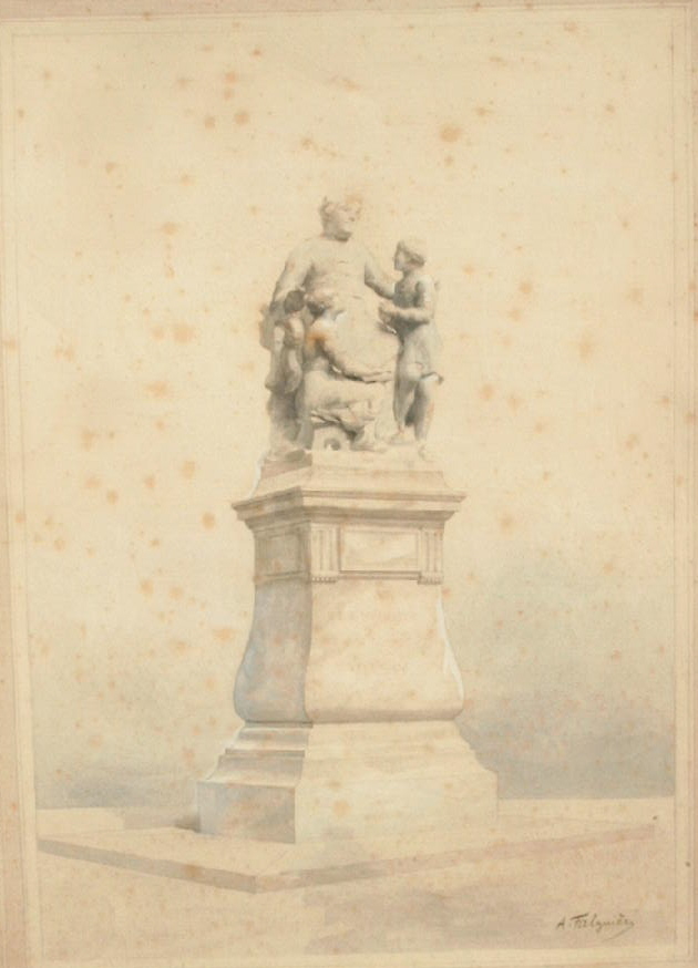 Monument Project By Alexandre Falguiere 1831-1900-photo-2