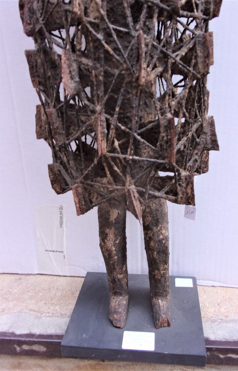 Rarissime Sculpture Ko Diougou Du Burkina Faso Hauteur 71cm à épaisse patine sacrificielle-photo-3