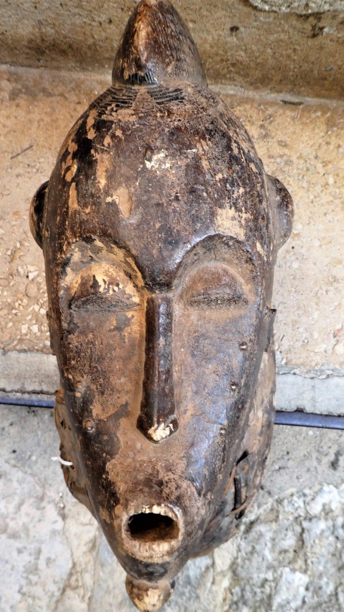 Ancient Baoulé Dance Mask - Ivory Coast, Cercle De Katiola-photo-4