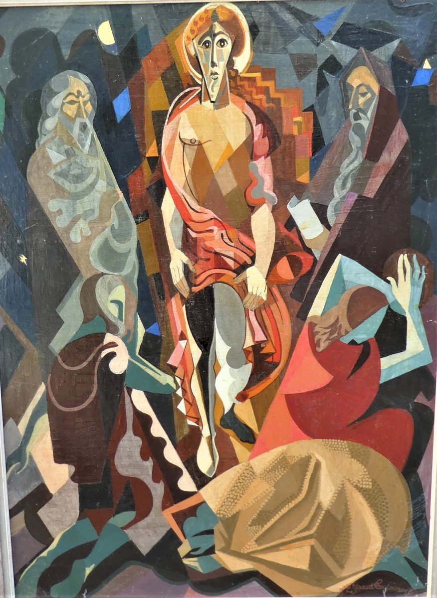 Resurrection By Louis Giraud 1910 -? Cubism