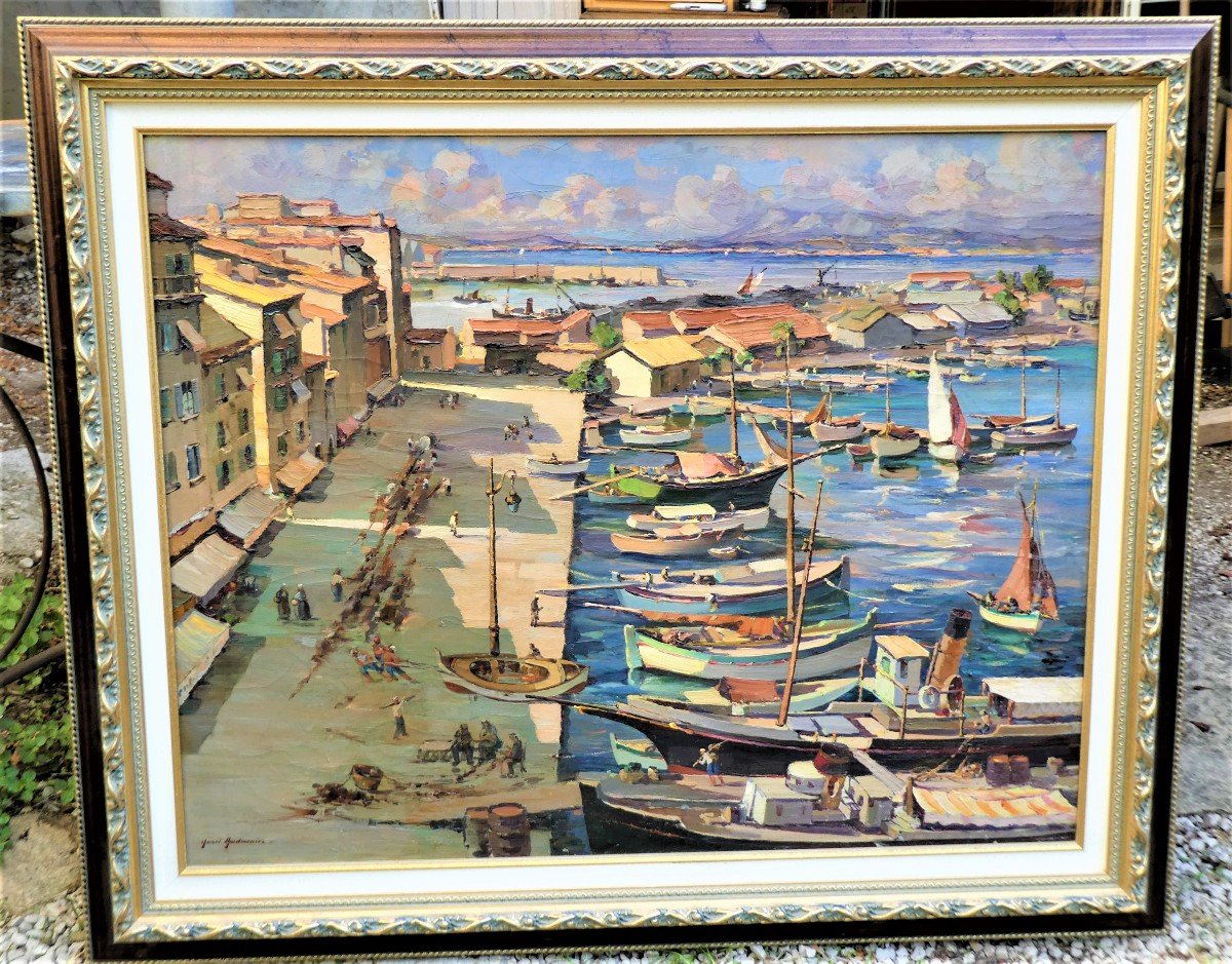 Le Port De Toulon Avant Guerre Par Henri Audouaire  1897- décédé vers 1960