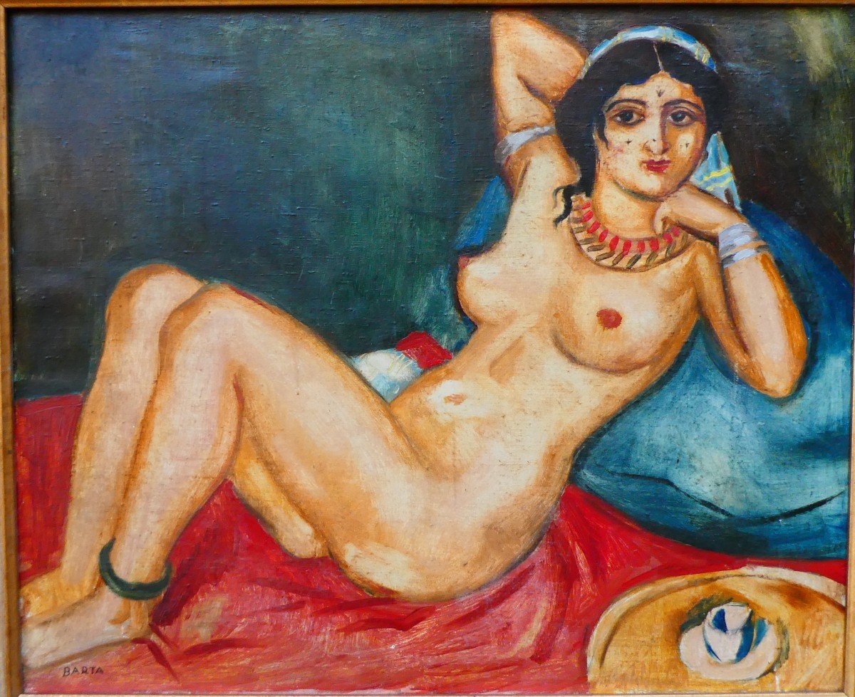 Oriental Nude By Laszlo Barta 1902-1961-photo-2