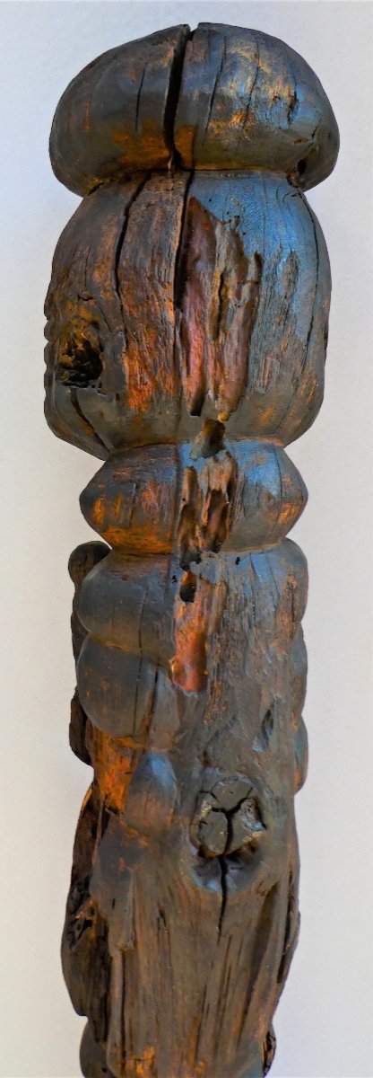 Statue Totem Oron-ekpu Yoruba Du Nigéria-photo-4