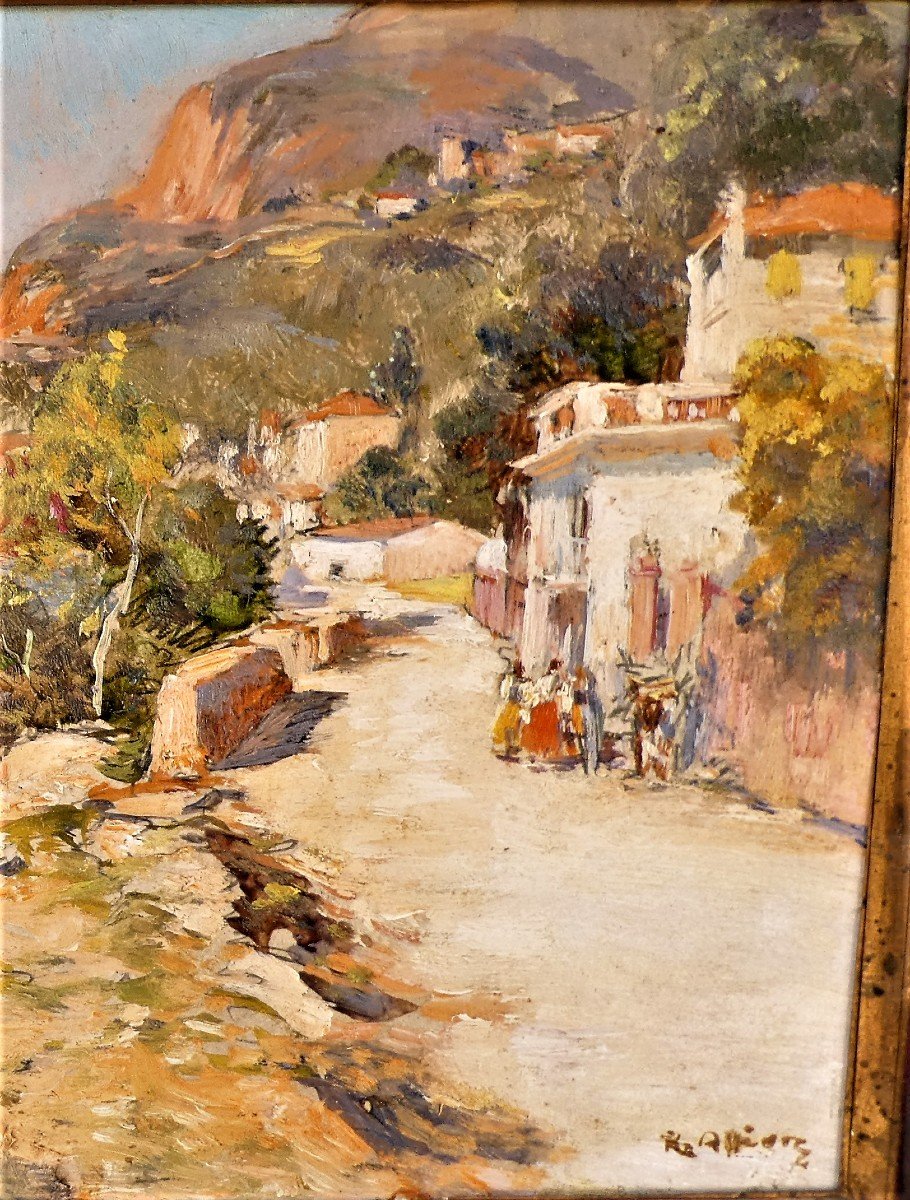 Mediterranean Seaside By Raymond Allegre 1857-1933-photo-2