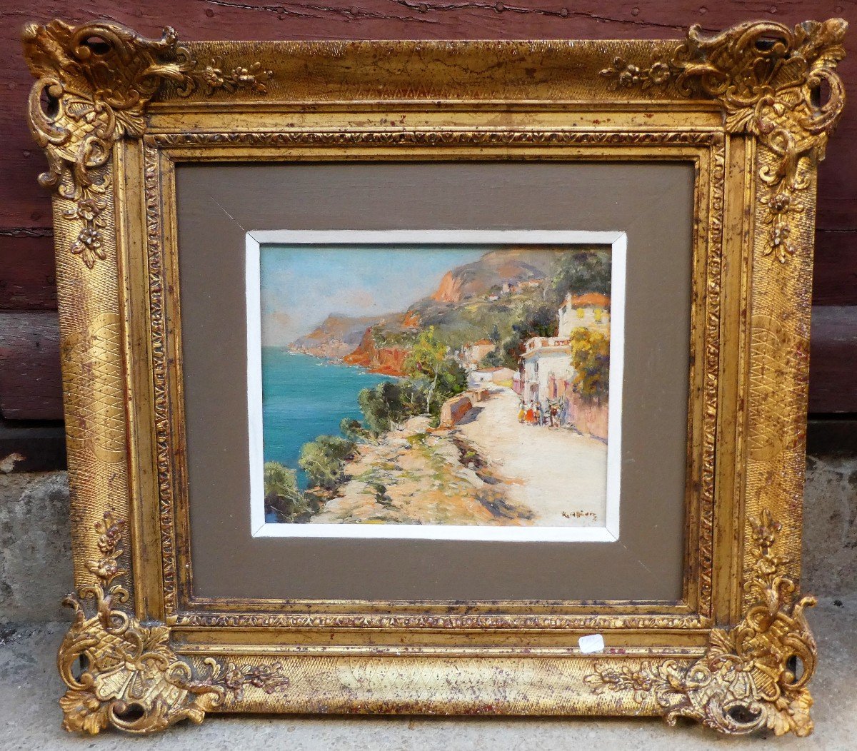 Mediterranean Seaside By Raymond Allegre 1857-1933-photo-5