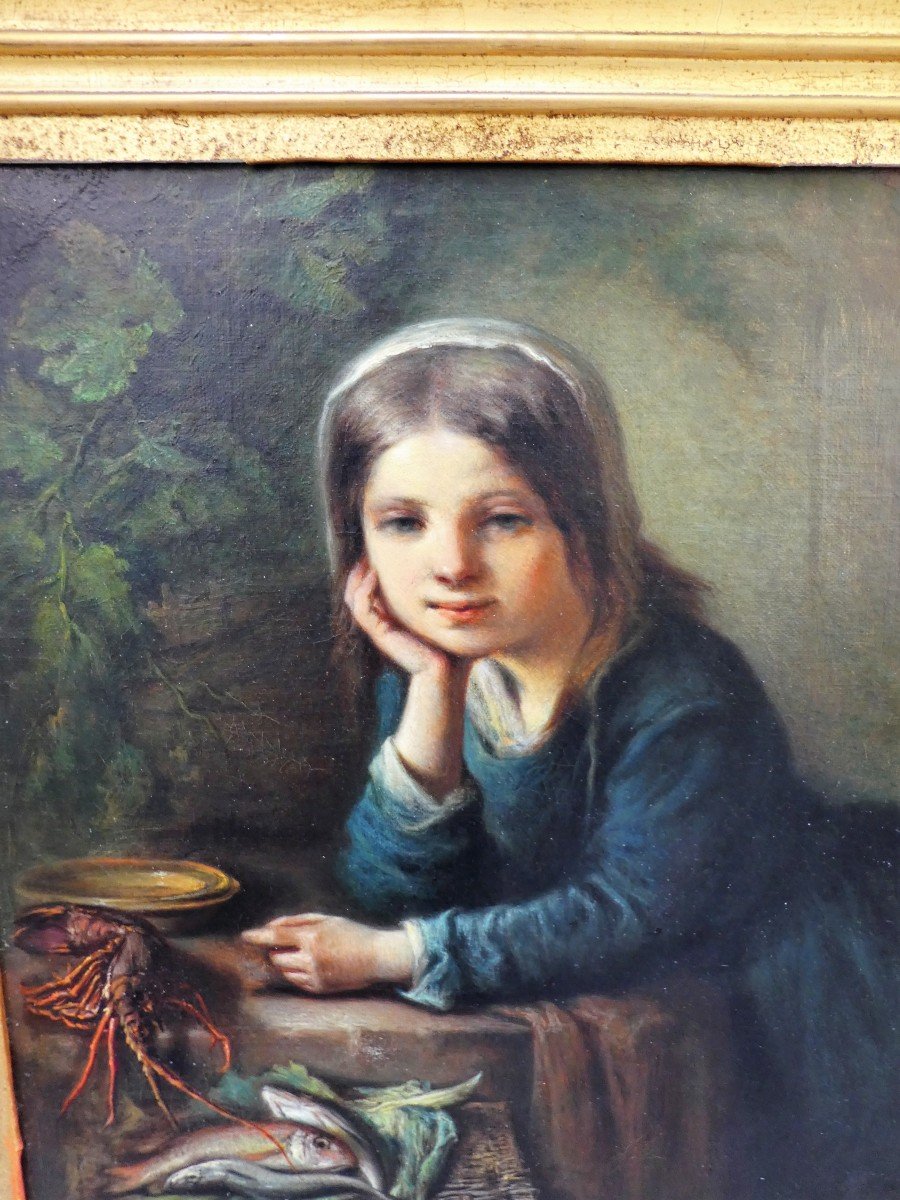 Child Portrait By Joseph Lamy 1819 - 1861-photo-1