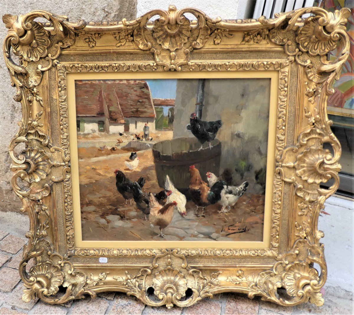 The Chicken Coop By Joseph Faverot 1862-1918